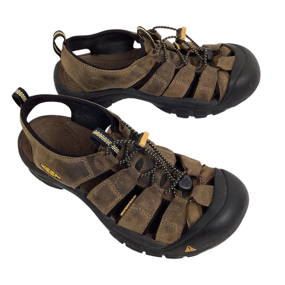 Keen Newport H2 Leather Waterproof Sandals Brown - Picture 8 of 12